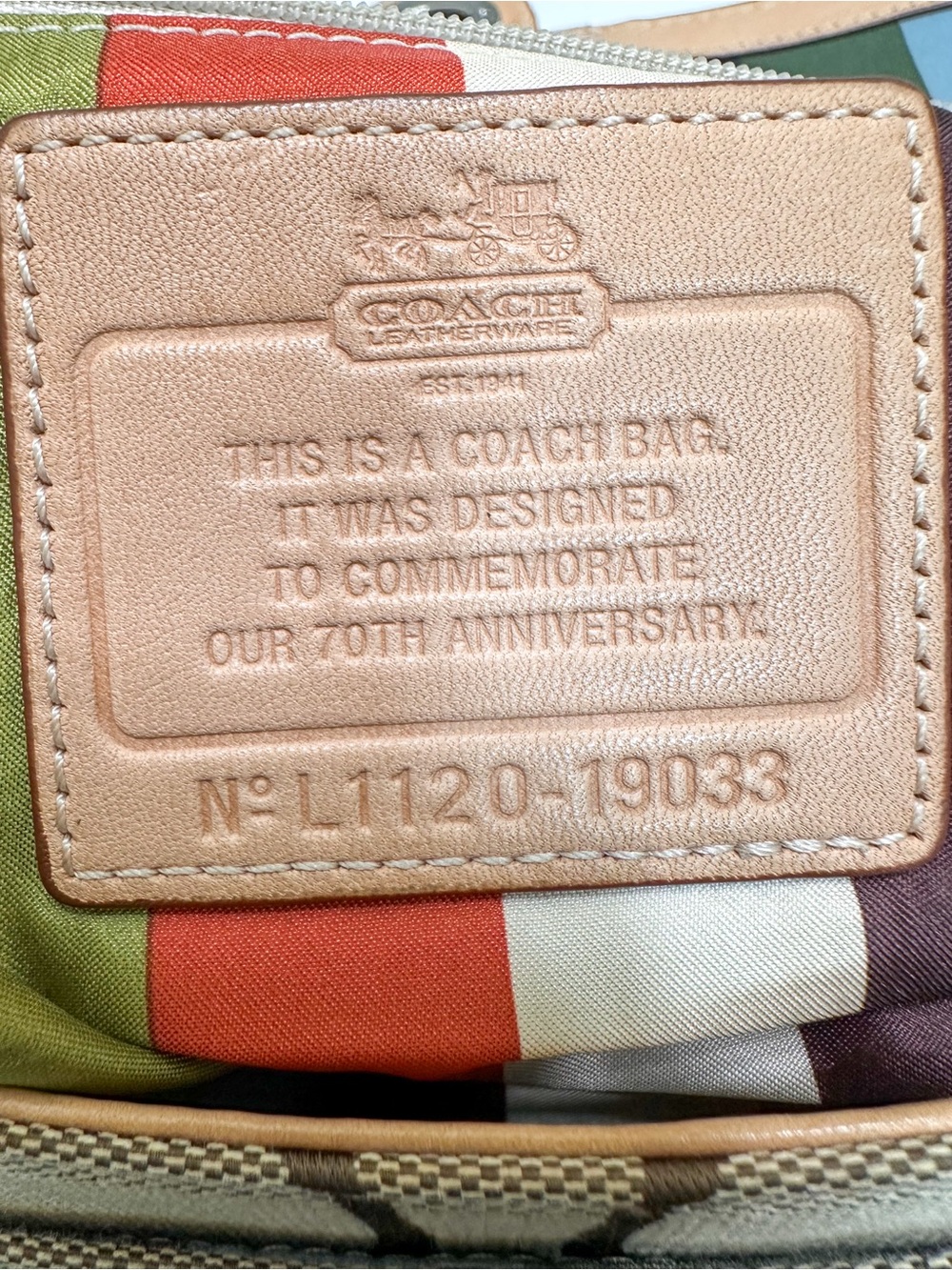 Coach 70th Anniversary Limited Edition Signature Turnlock Flap Shoulder Bag - Picture 9 of 17